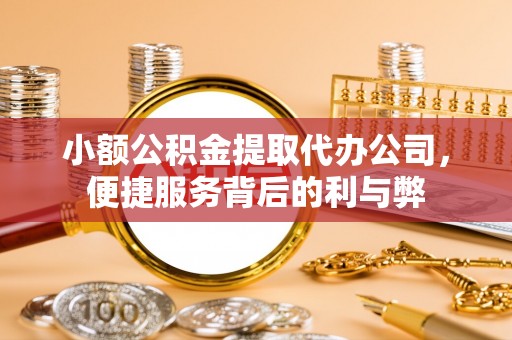 新城小额公积金提取代办公司，便捷服务背后的利与弊