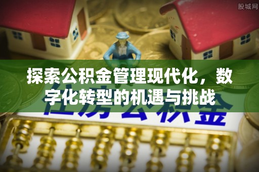 新城探索公积金管理现代化，数字化转型的机遇与挑战