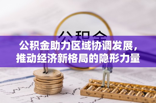 新城公积金助力区域协调发展，推动经济新格局的隐形力量