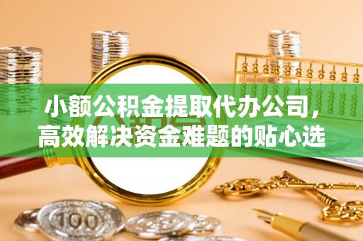 新城小额公积金提取代办公司，高效解决资金难题的贴心选择