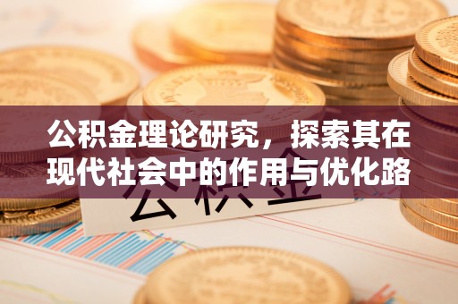 新城公积金理论研究，探索其在现代社会中的作用与优化路径