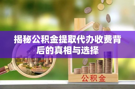 新城揭秘公积金提取代办收费背后的真相与选择