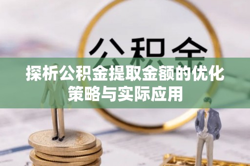 新城探析公积金提取金额的优化策略与实际应用