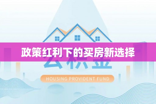 新城政策红利下的买房新选择