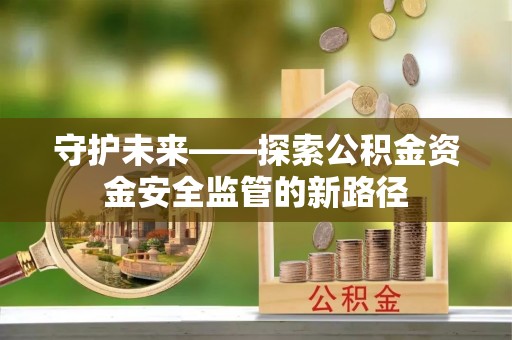 新城守护未来——探索公积金资金安全监管的新路径