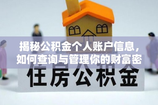 新城揭秘公积金个人账户信息，如何查询与管理你的财富密码
