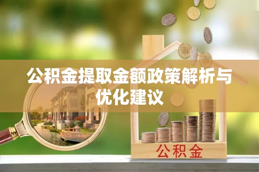 新城公积金提取金额政策解析与优化建议