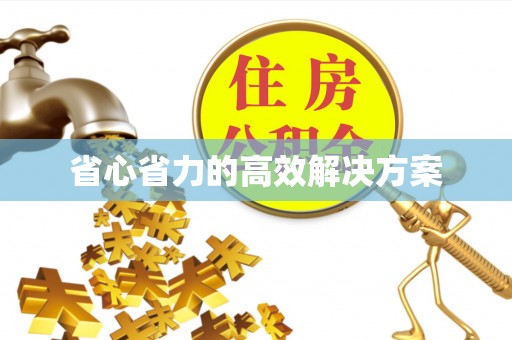 新城省心省力的高效解决方案