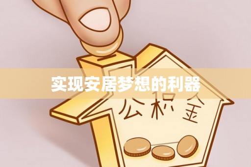 新城实现安居梦想的利器