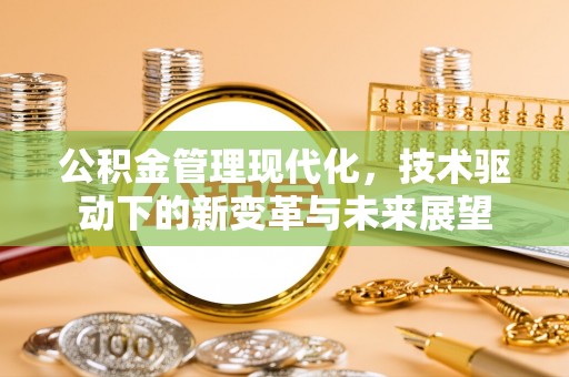 新城公积金管理现代化，技术驱动下的新变革与未来展望