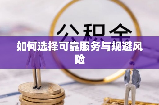 新城如何选择可靠服务与规避风险