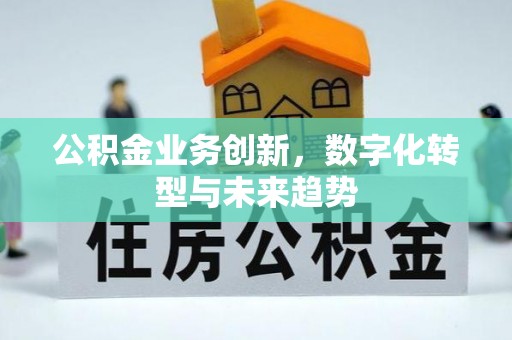 新城公积金业务创新，数字化转型与未来趋势