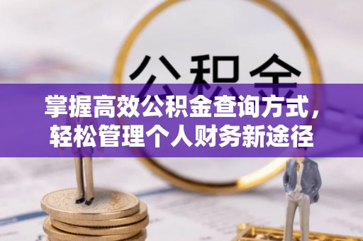 新城掌握高效公积金查询方式，轻松管理个人财务新途径